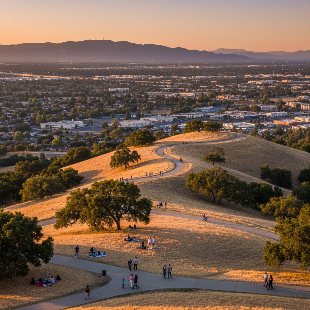 Hillcrest Park overlook with panoramic city views